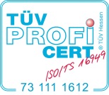 TUV PROFI CERT ISO/TS 16949  73 111 1612